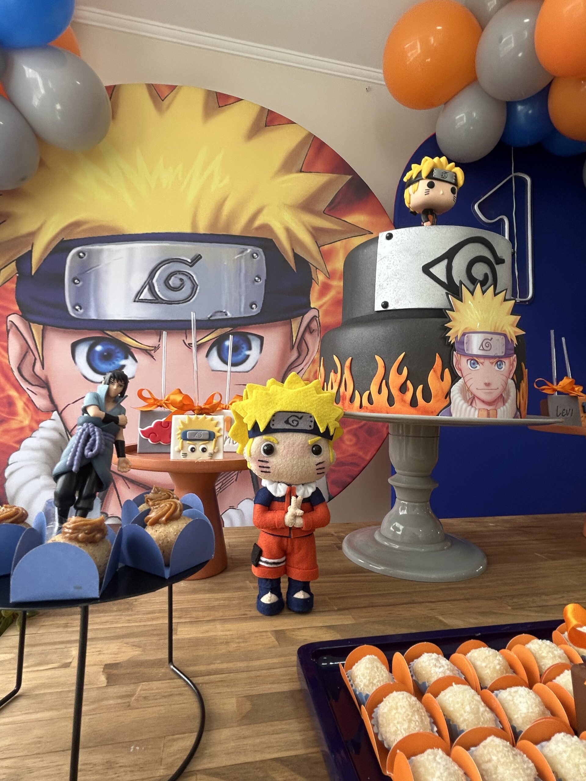 decoração aniversário naruto shippuden