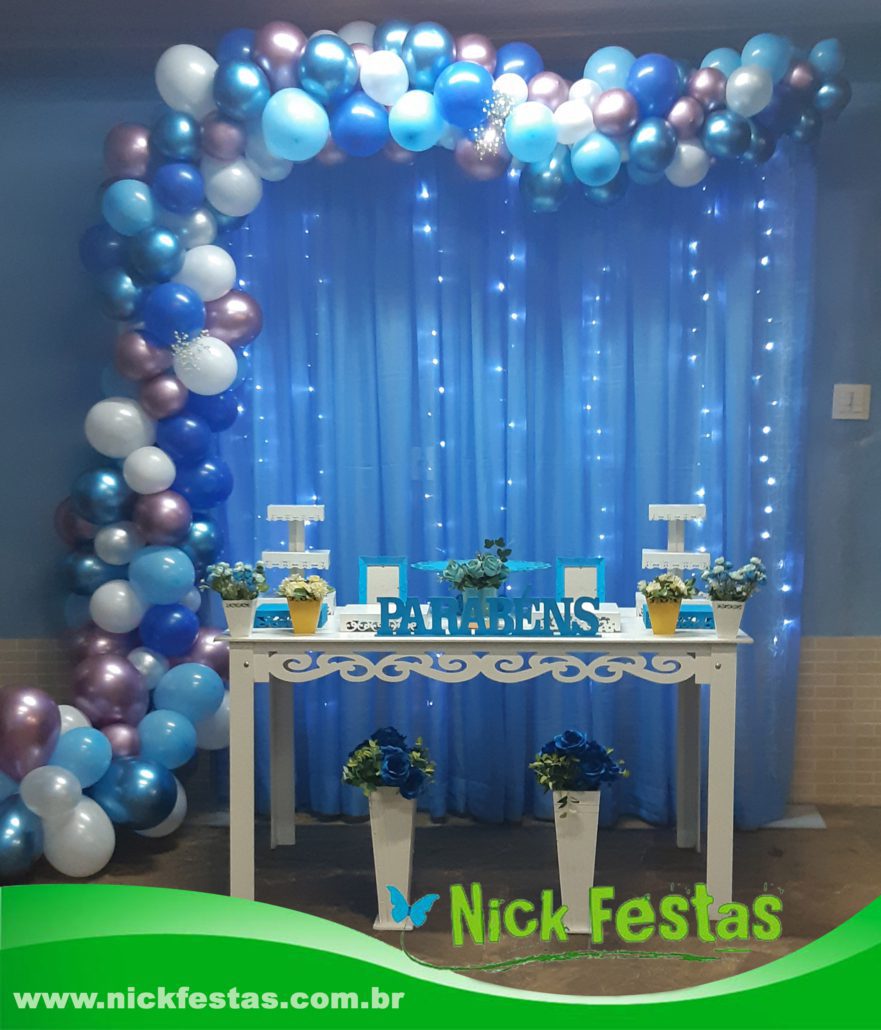 como usar azul e branco na decoração