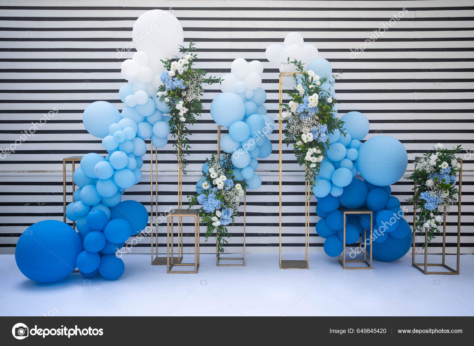 cores azul e branco decoração