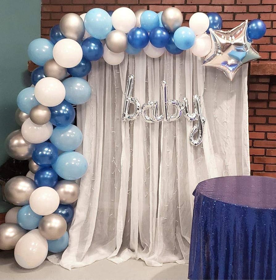 festa tema azul e branco
