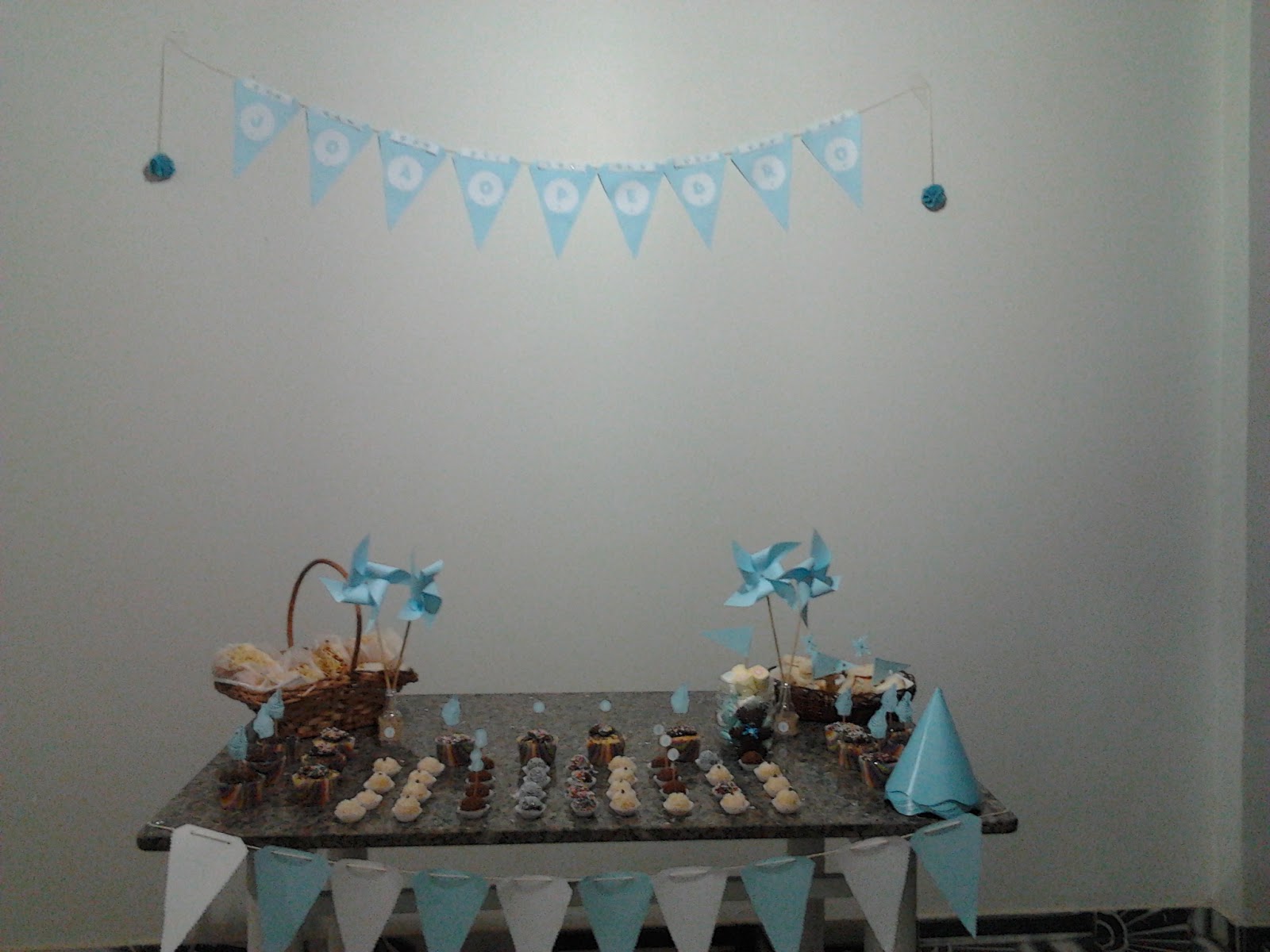cores azul e branco decoração