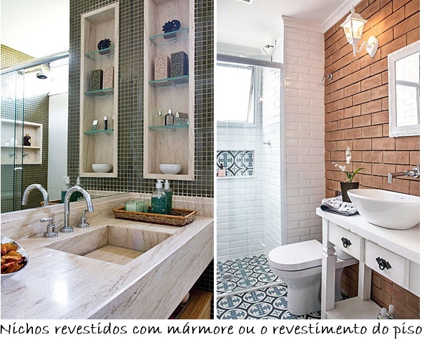 banheiro pequeno com espelho