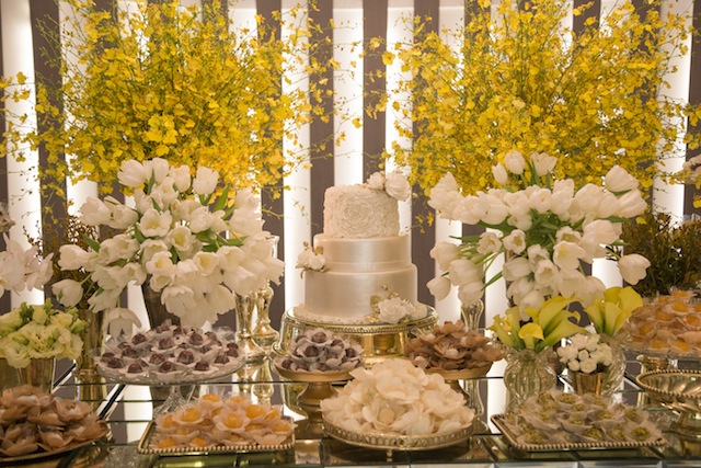 ideias decoração bodas de ouro diy