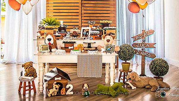 decoração festa cachorrinho bebê