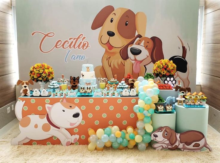 como decorar festa tema cachorrinho