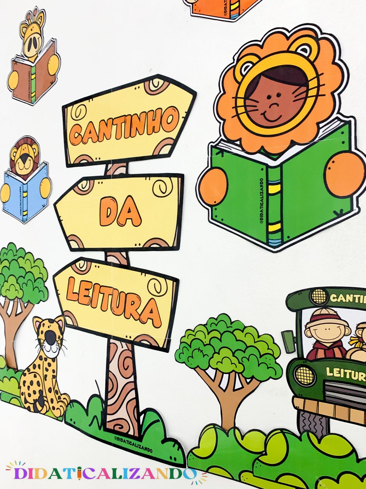 organização livros cantinho da leitura sala de aula