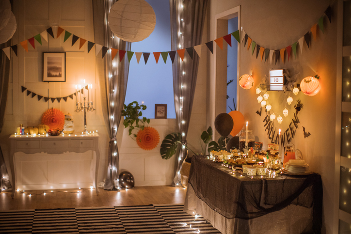 cores de halloween para decoração