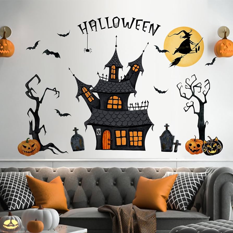fachada de casa halloween