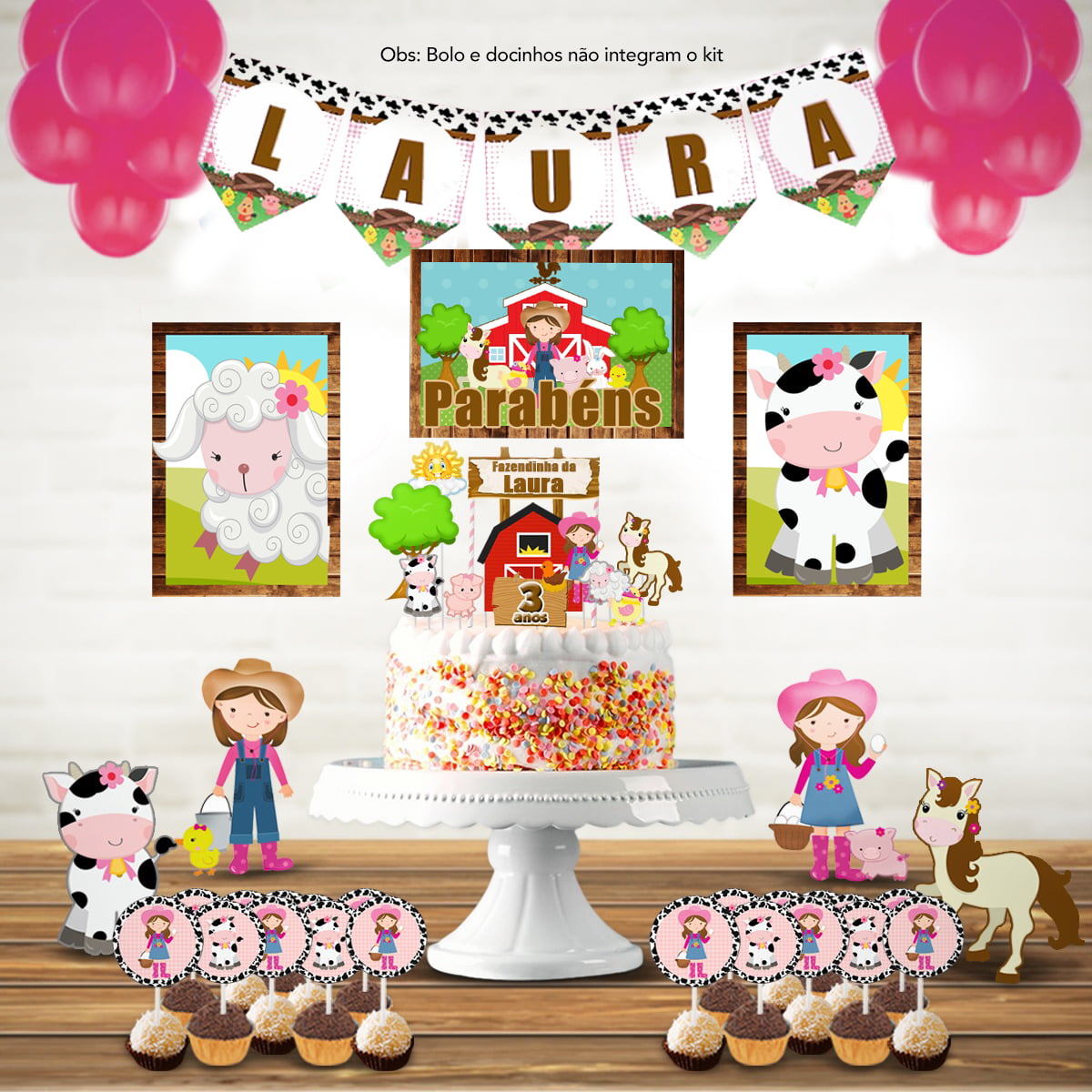 decoração festa fazendinha infantil
