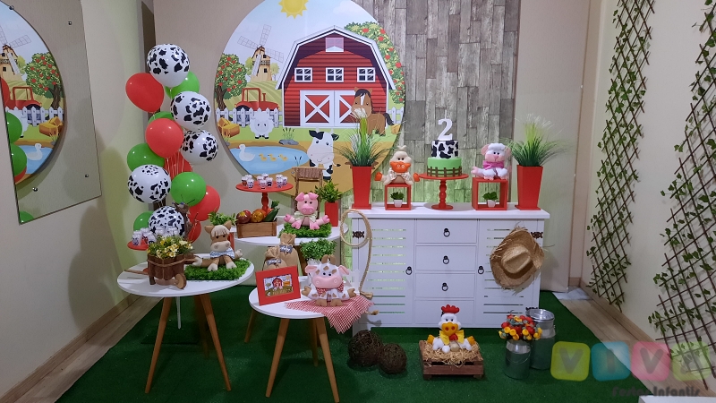 ideias decoração chá de bebê fazendinha