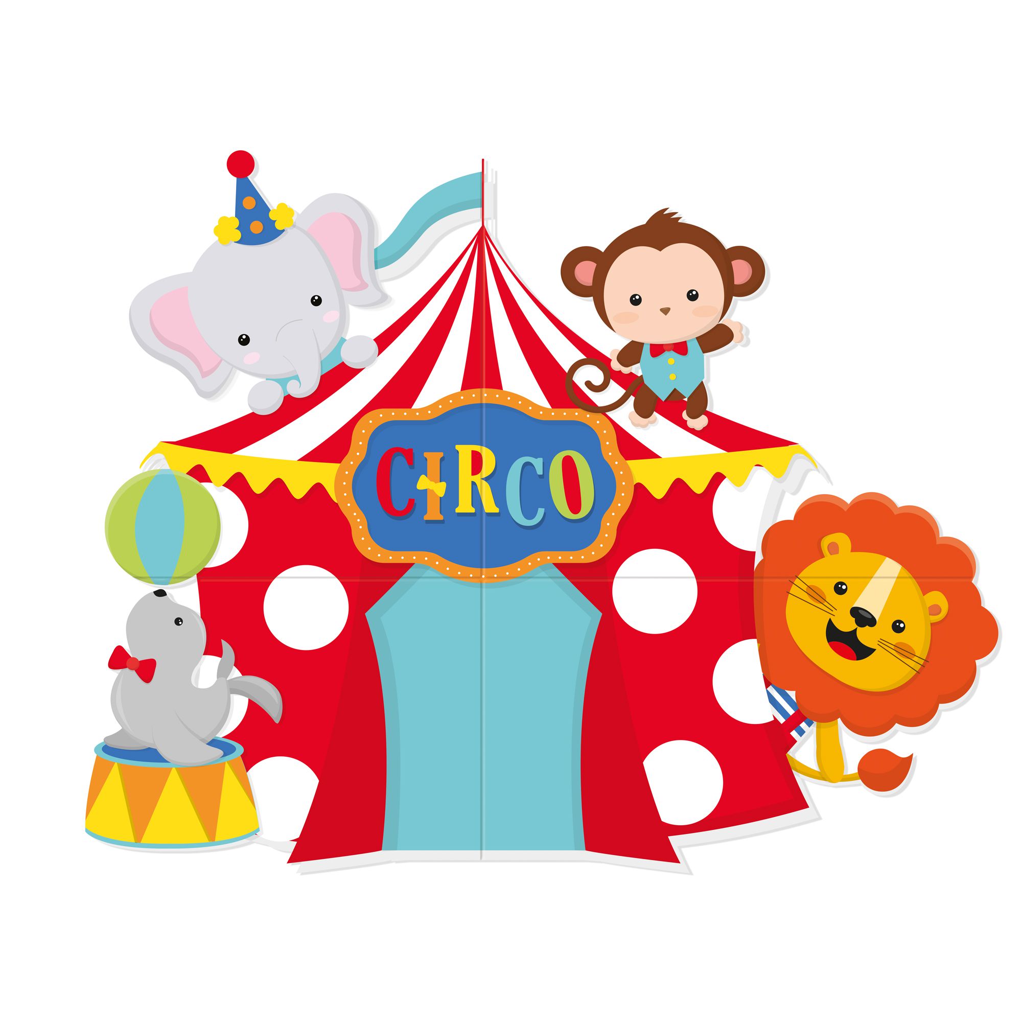 festa circo vintage menino
