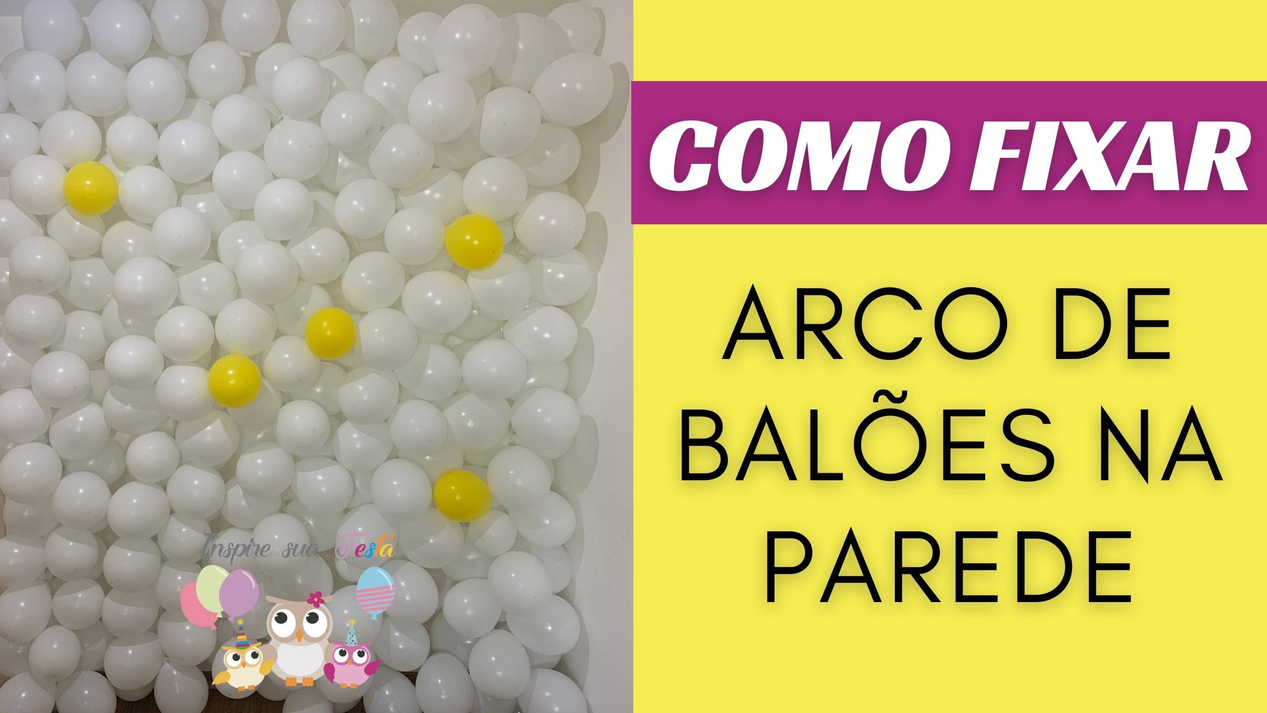 fixar balões na parede sem furar