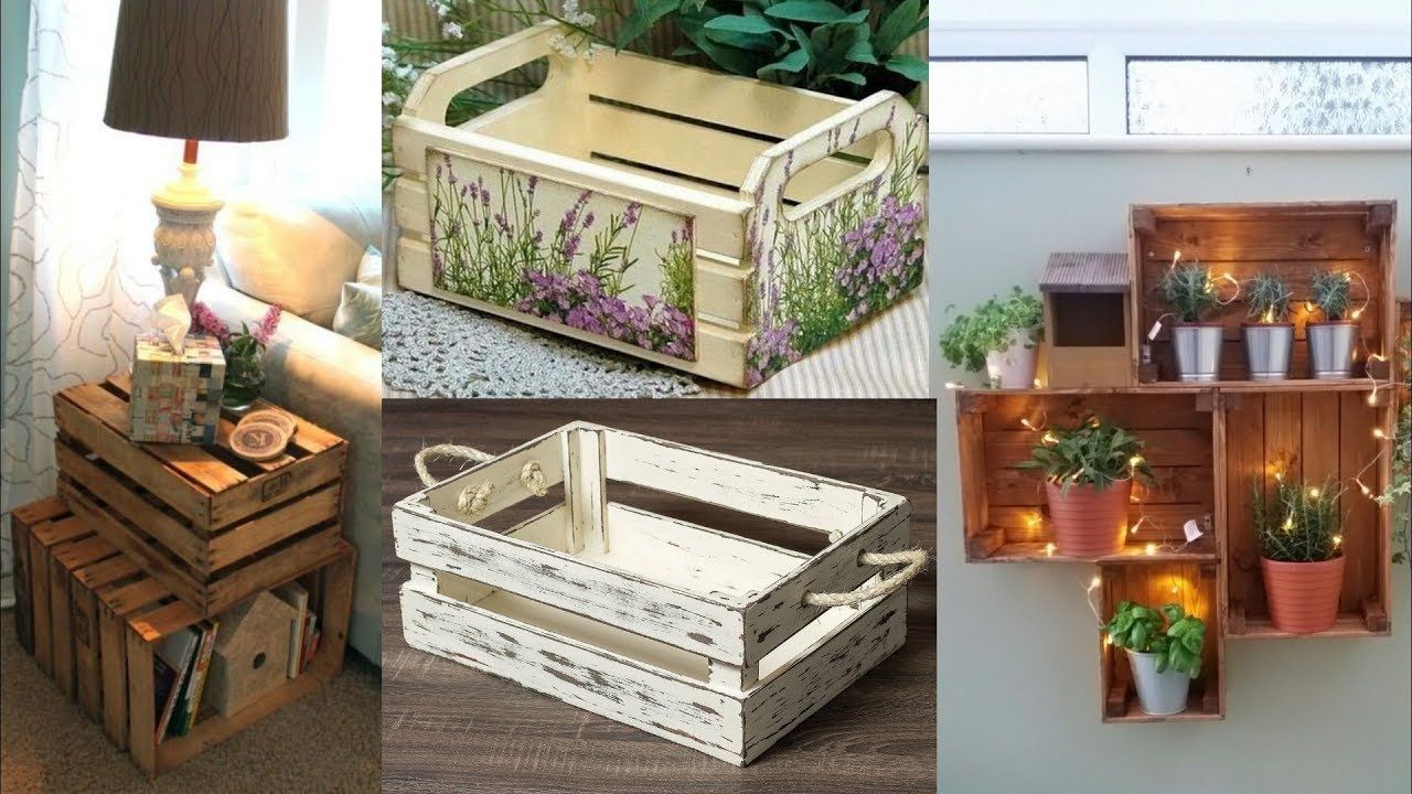 DIY decoração caixotes