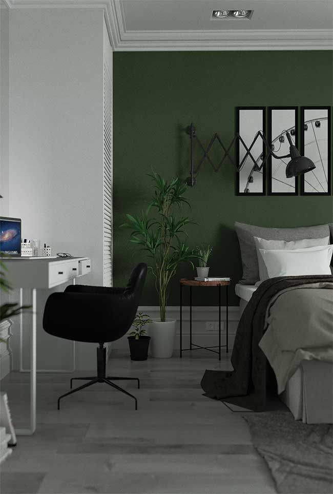 decoração boho verde