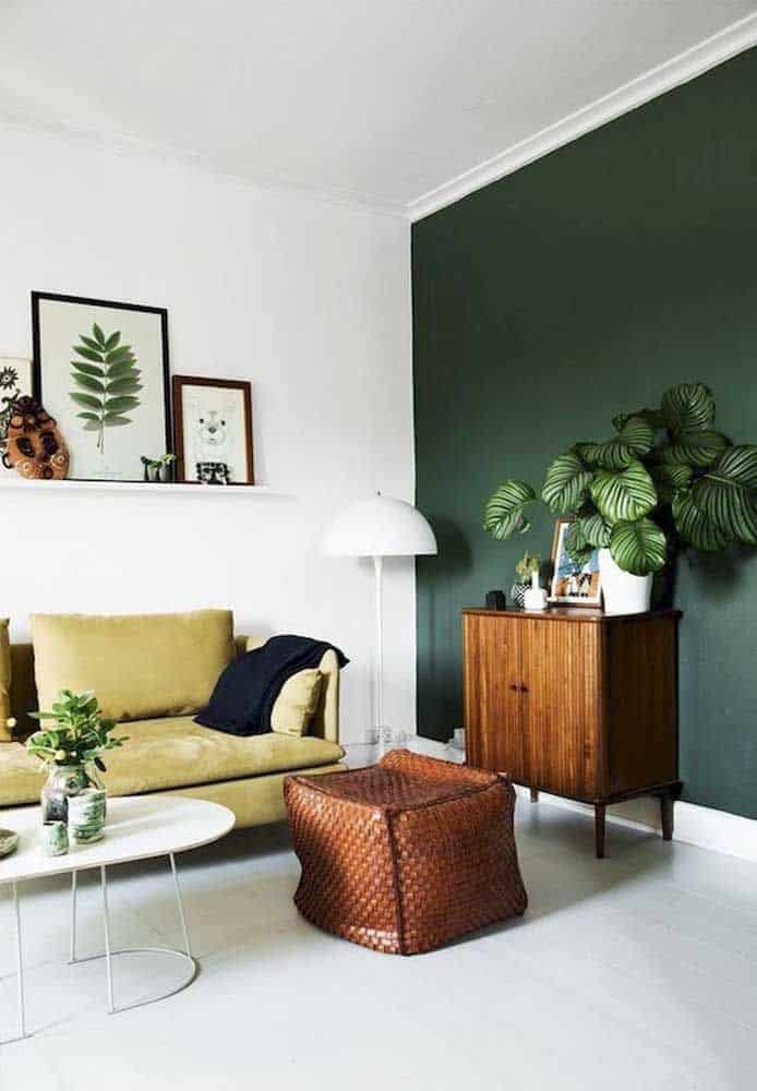 decoração moderna verde