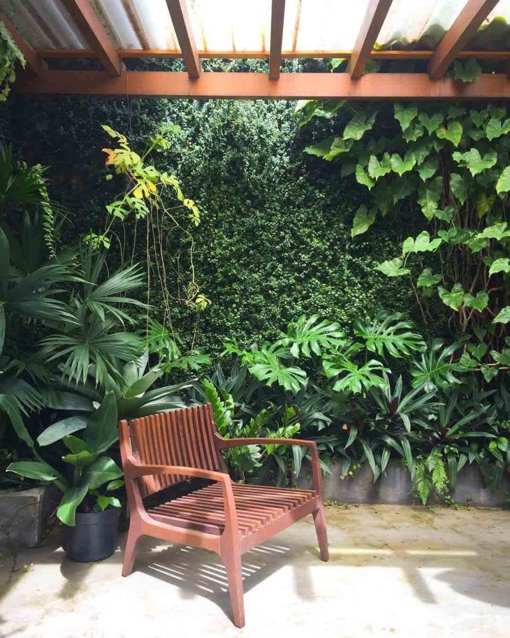 decoração rústica verde