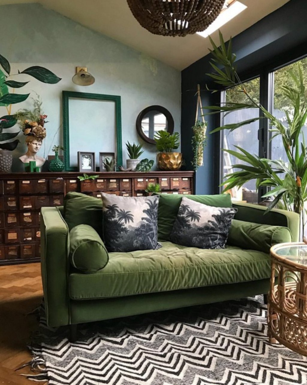 parede verde quarto