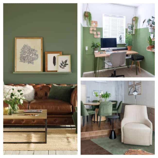 pintura verde decoração