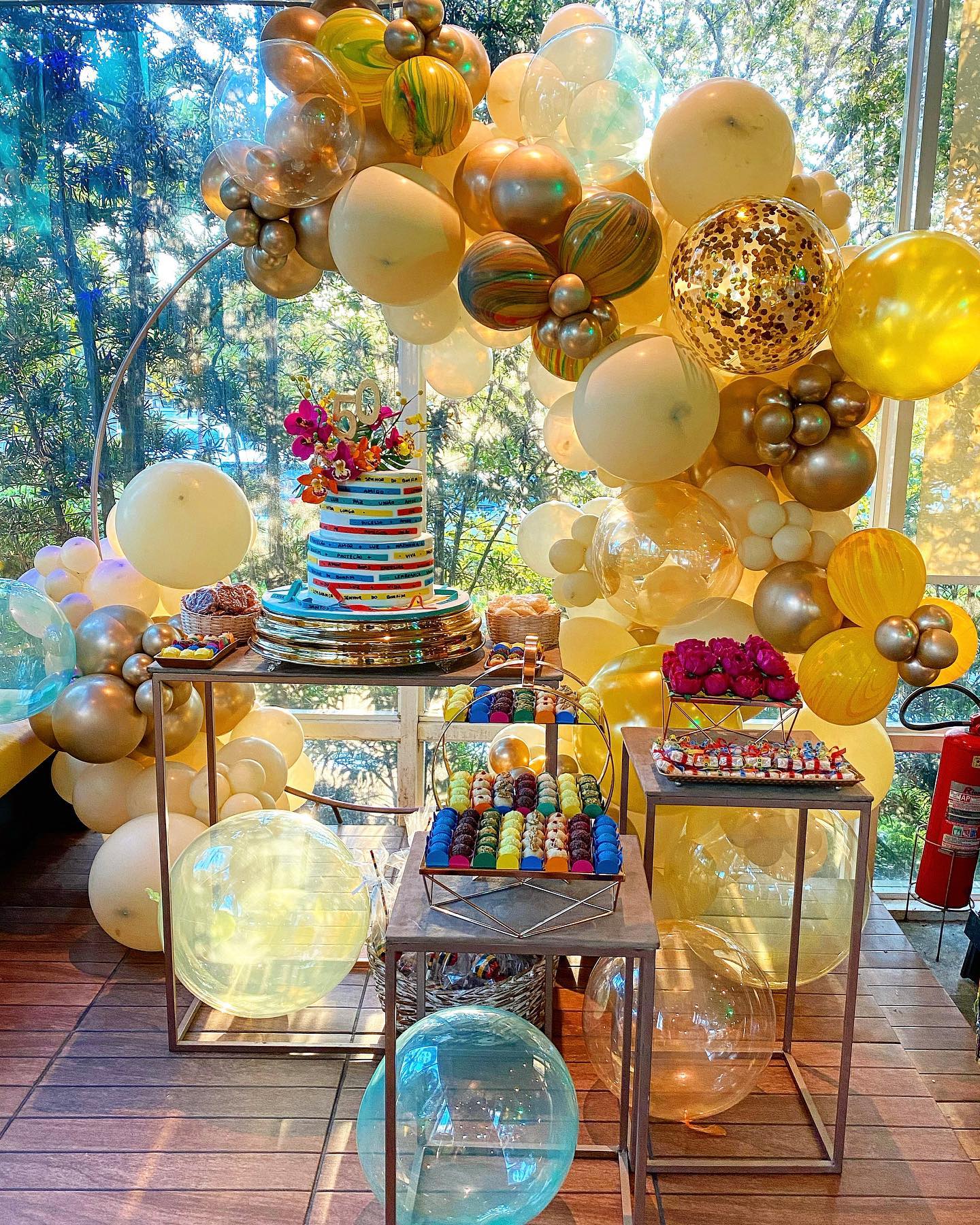 decoração sustentável confraternização