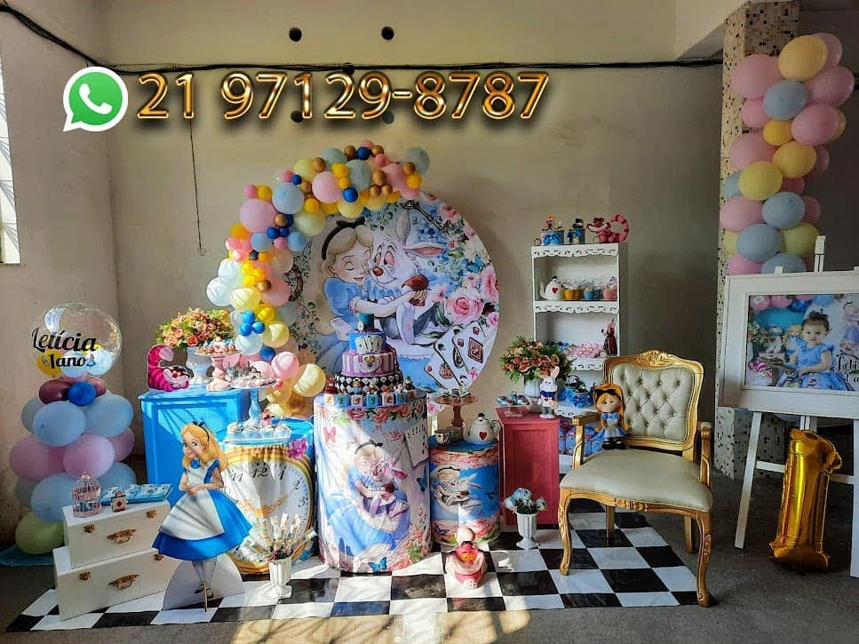decoracao alice infantil