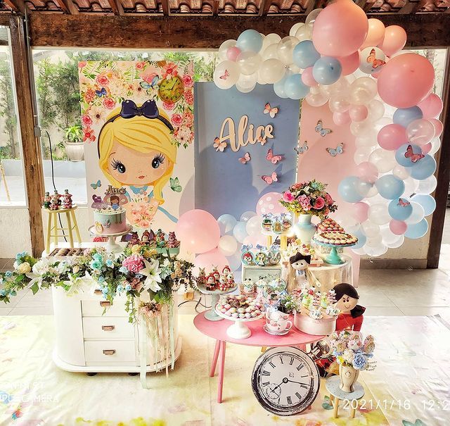 ideias para festa alice