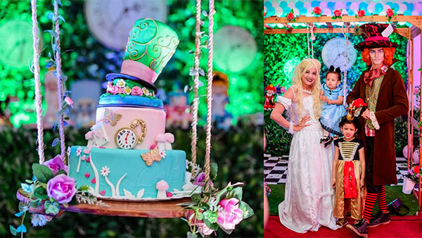 cores tema alice no pais das maravilhas
