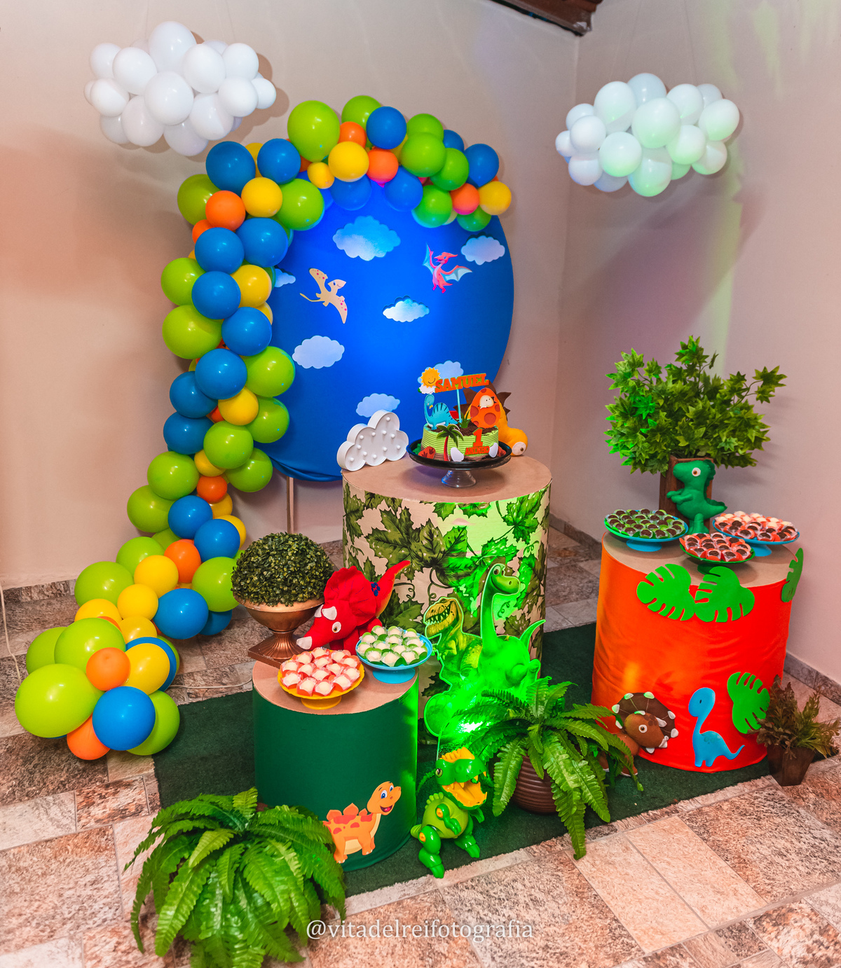 decoração festa 1 ano menina simples