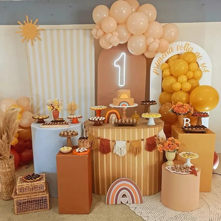 balões desconstruídos festa 1 ano