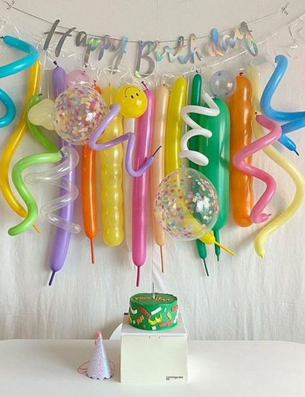 decoração de aniversário em casa com balões