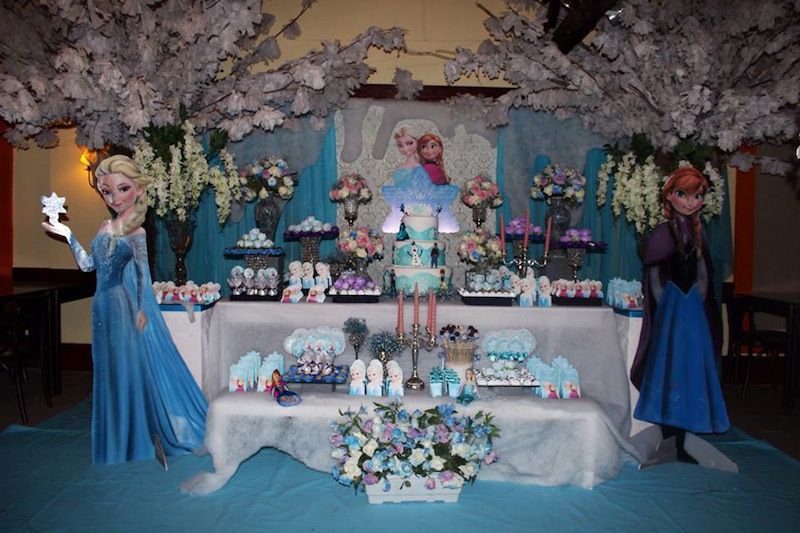 decoração frozen simples