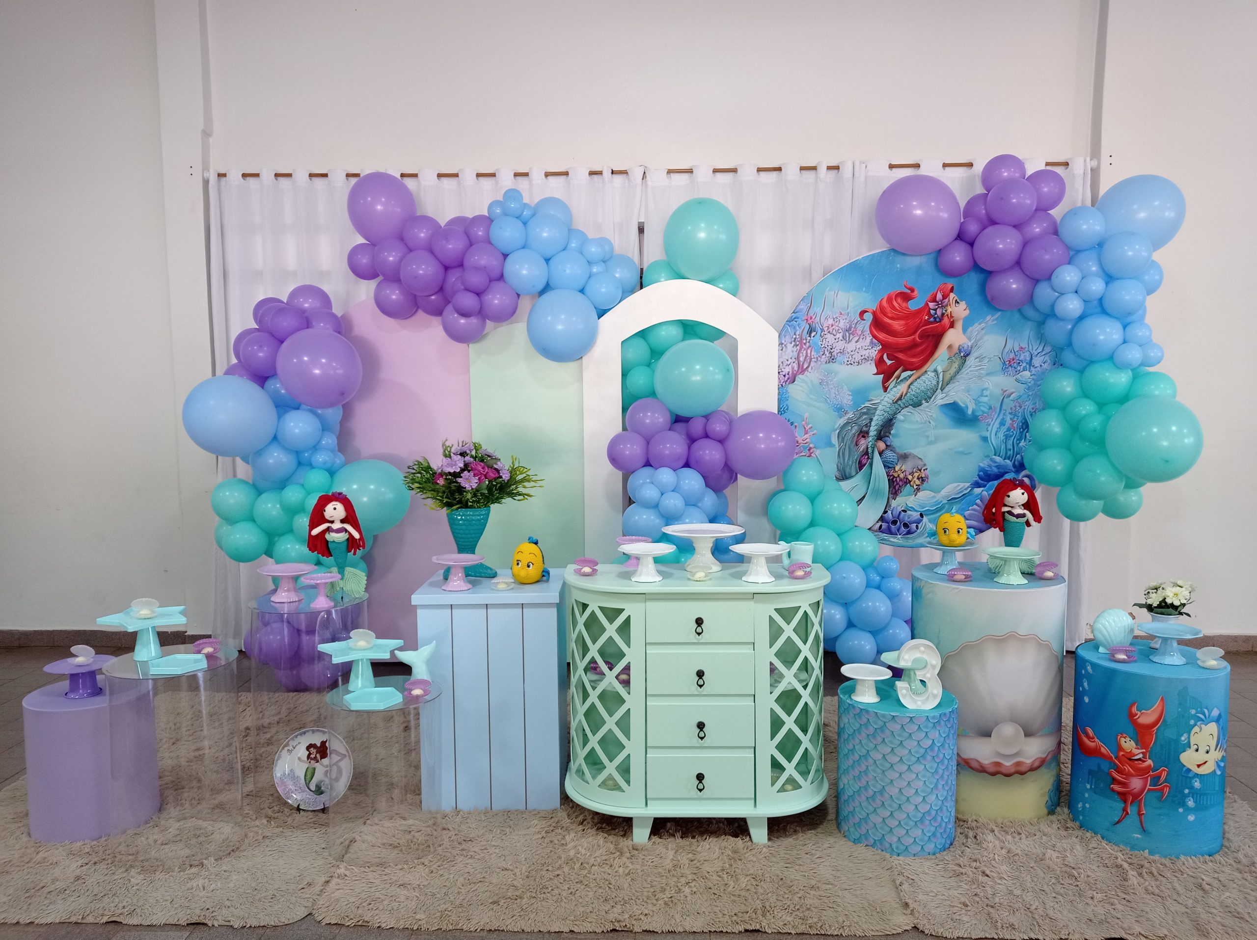 decoração festa sereia simples