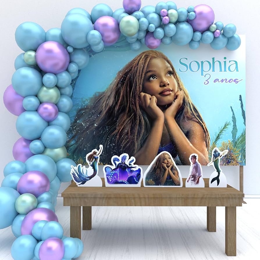 decoração festa sereia candy