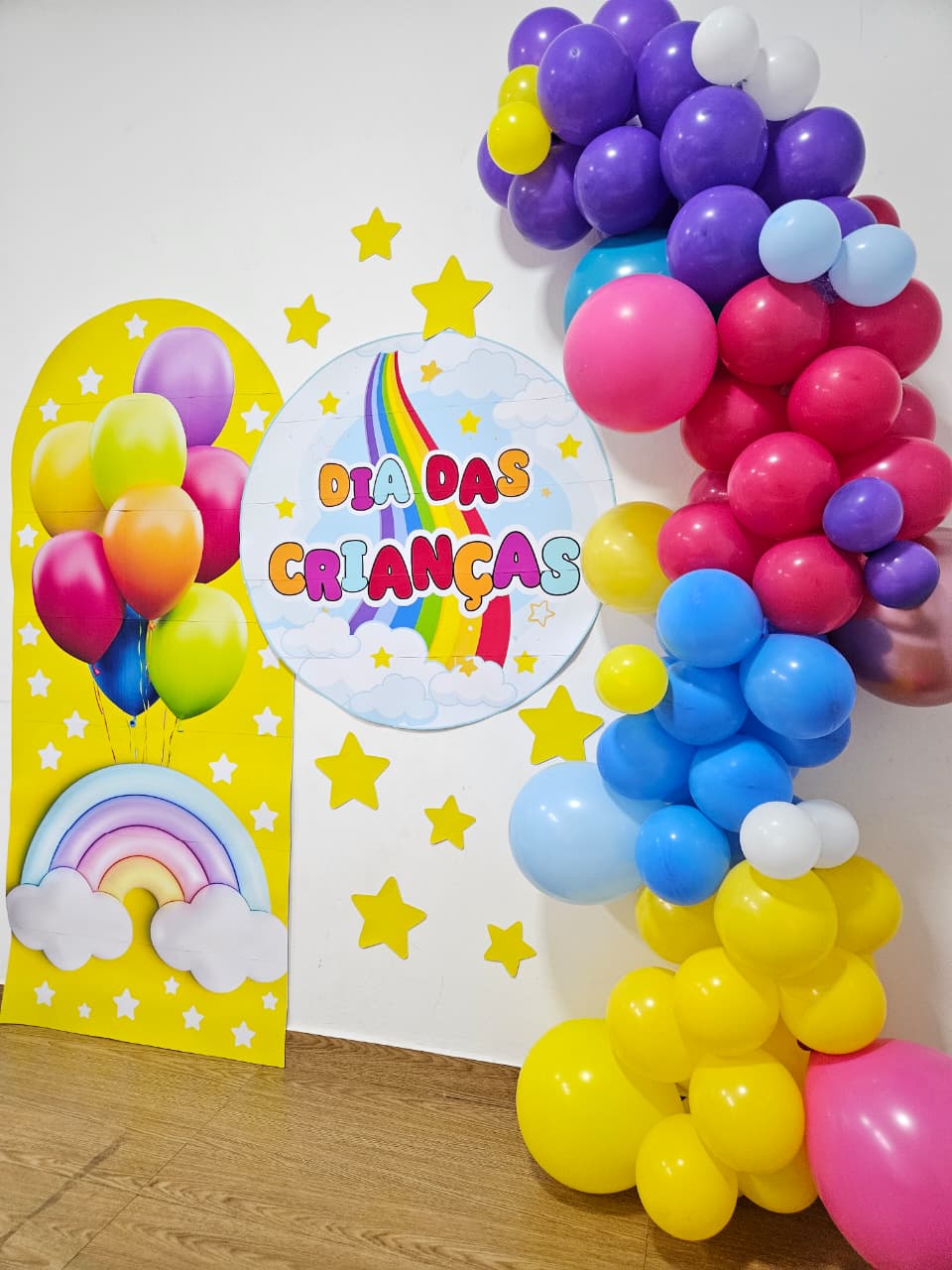 decoração festa arco-íris