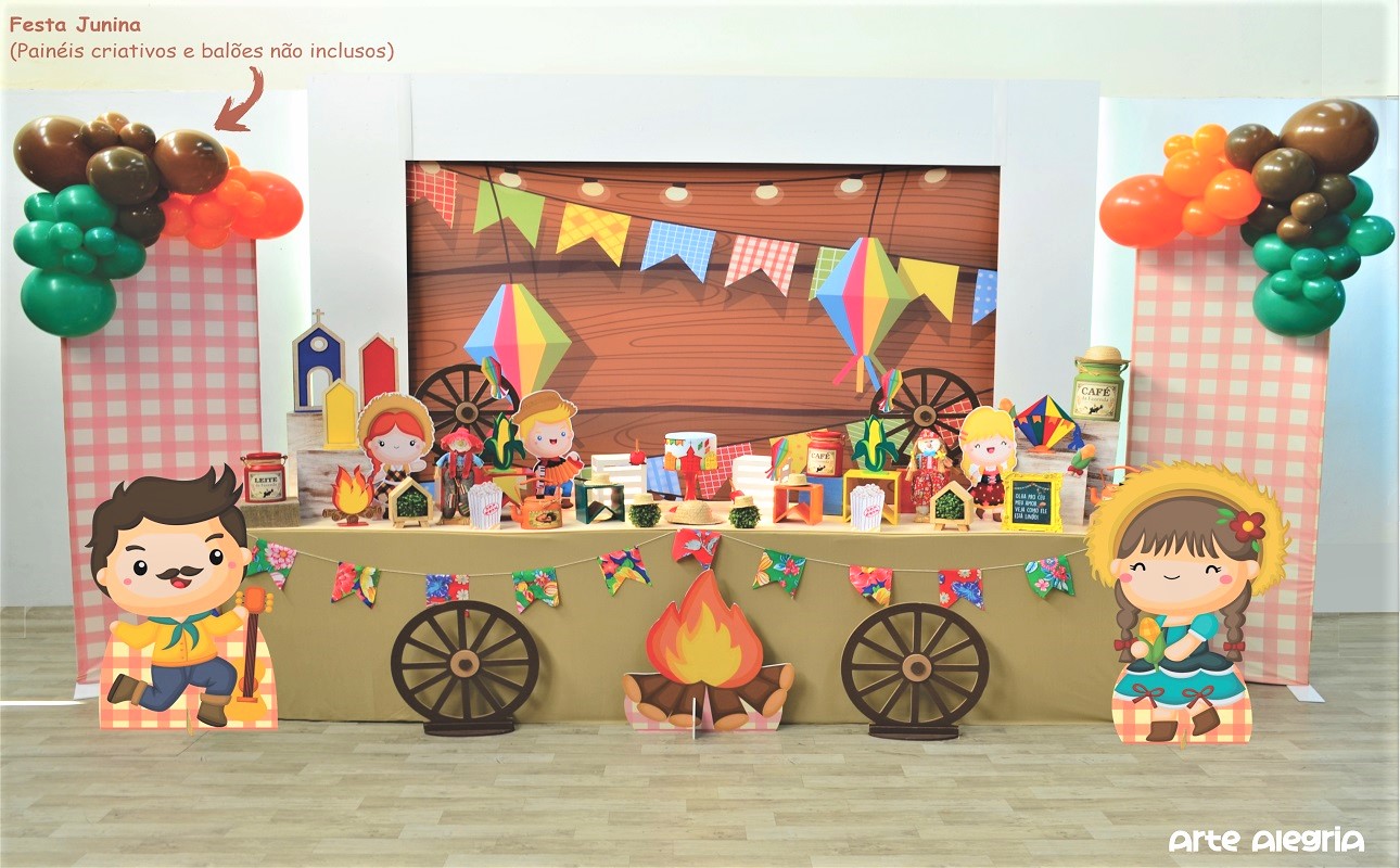 decoração festa junina simples