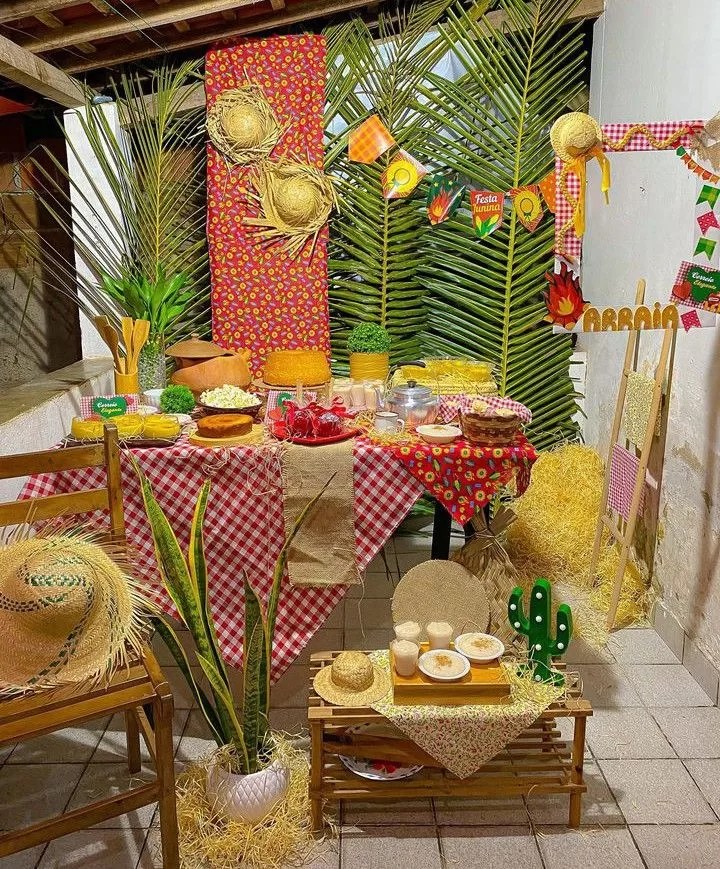 elementos decoração festa junina