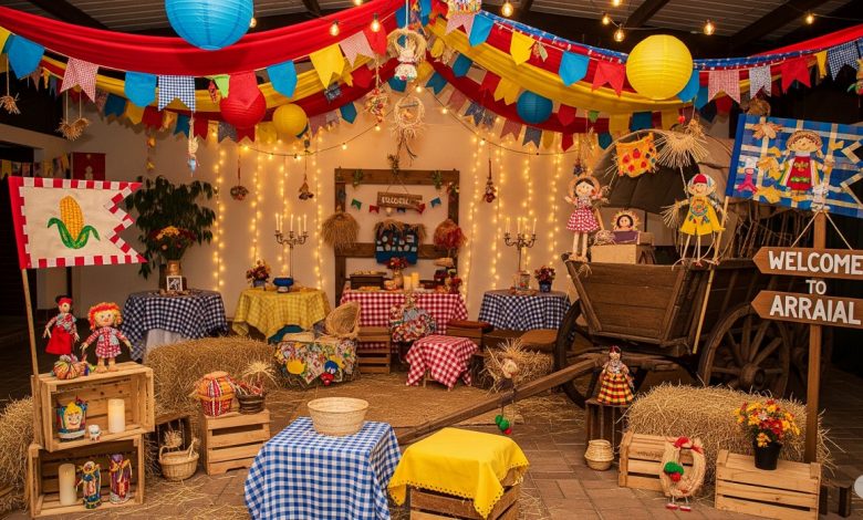 decoração junina moderna