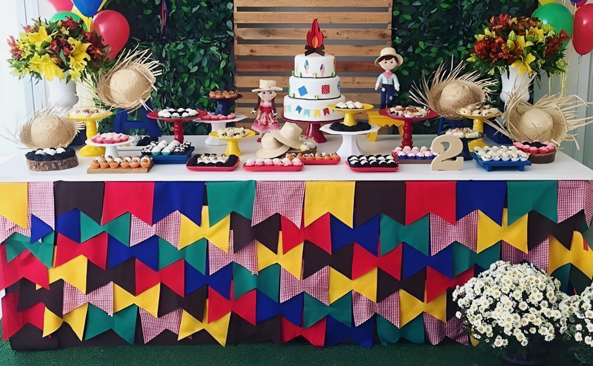mesa de doces festa junina