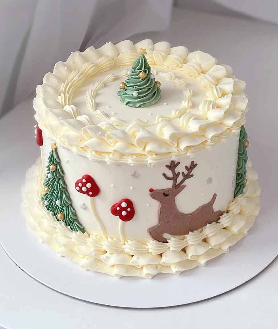 ideias bolo natal chantilly