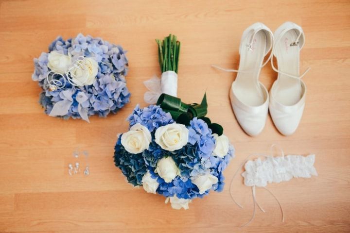arranjo de hortênsias para casamento