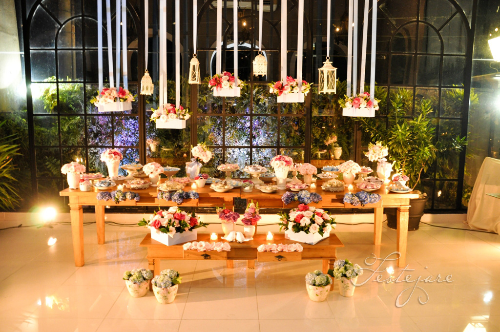 casamento com hortênsias e rosas