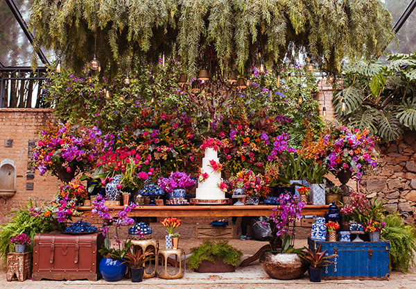 flores para casamento rústico hortênsias