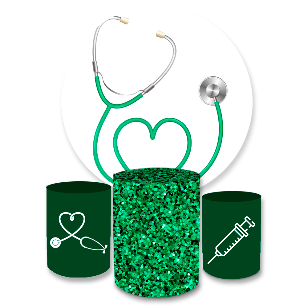 lembrancinhas enfermagem verde branco