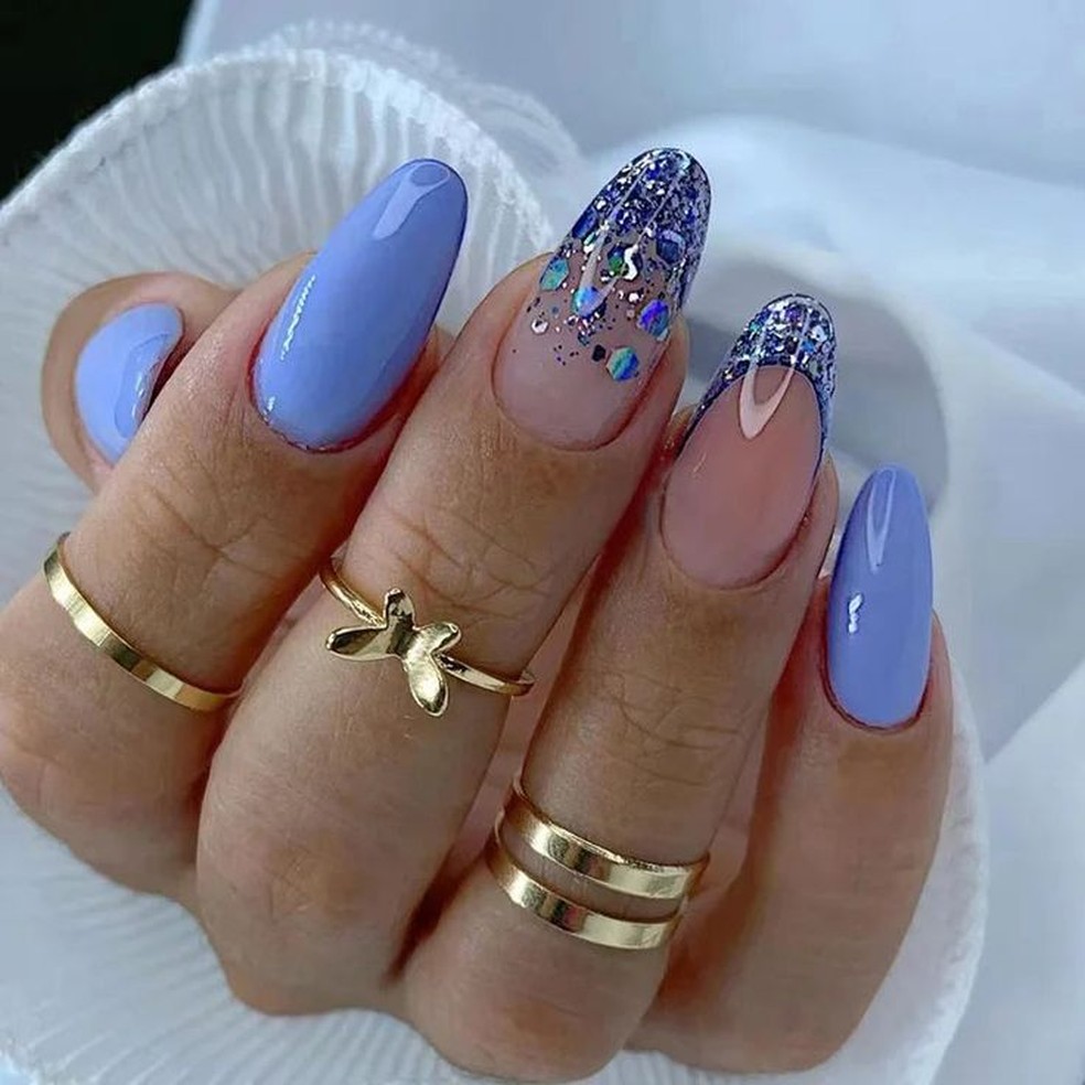 unhas de gel decoradas simples