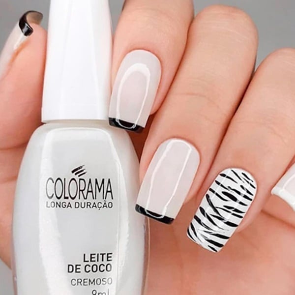 unhas de gel decoradas simples