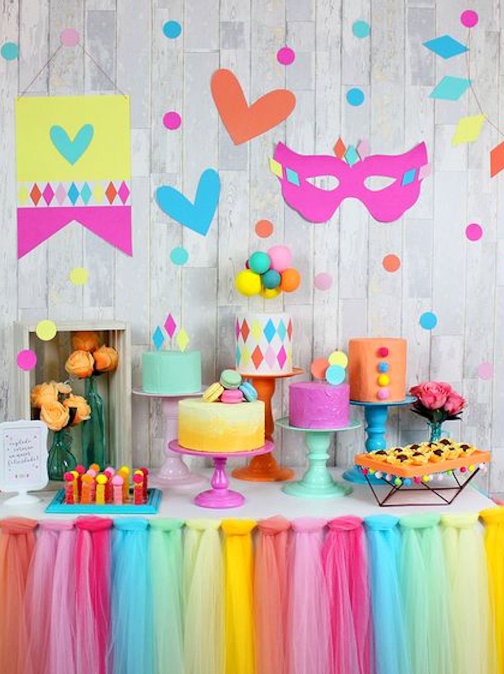 inspiração festa colorida
