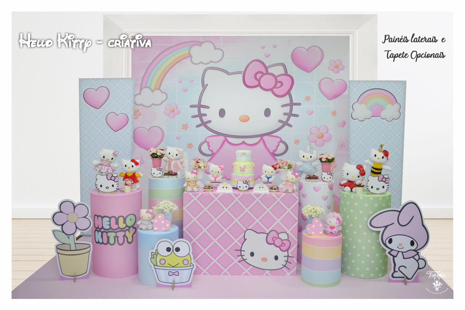 decoração rosa hello kitty