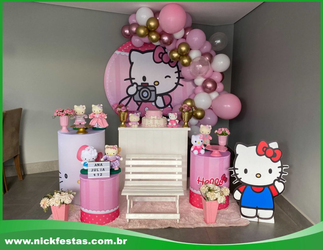 decoração rosa hello kitty