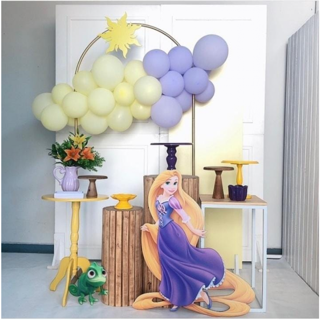 decoração festa infantil rapunzel