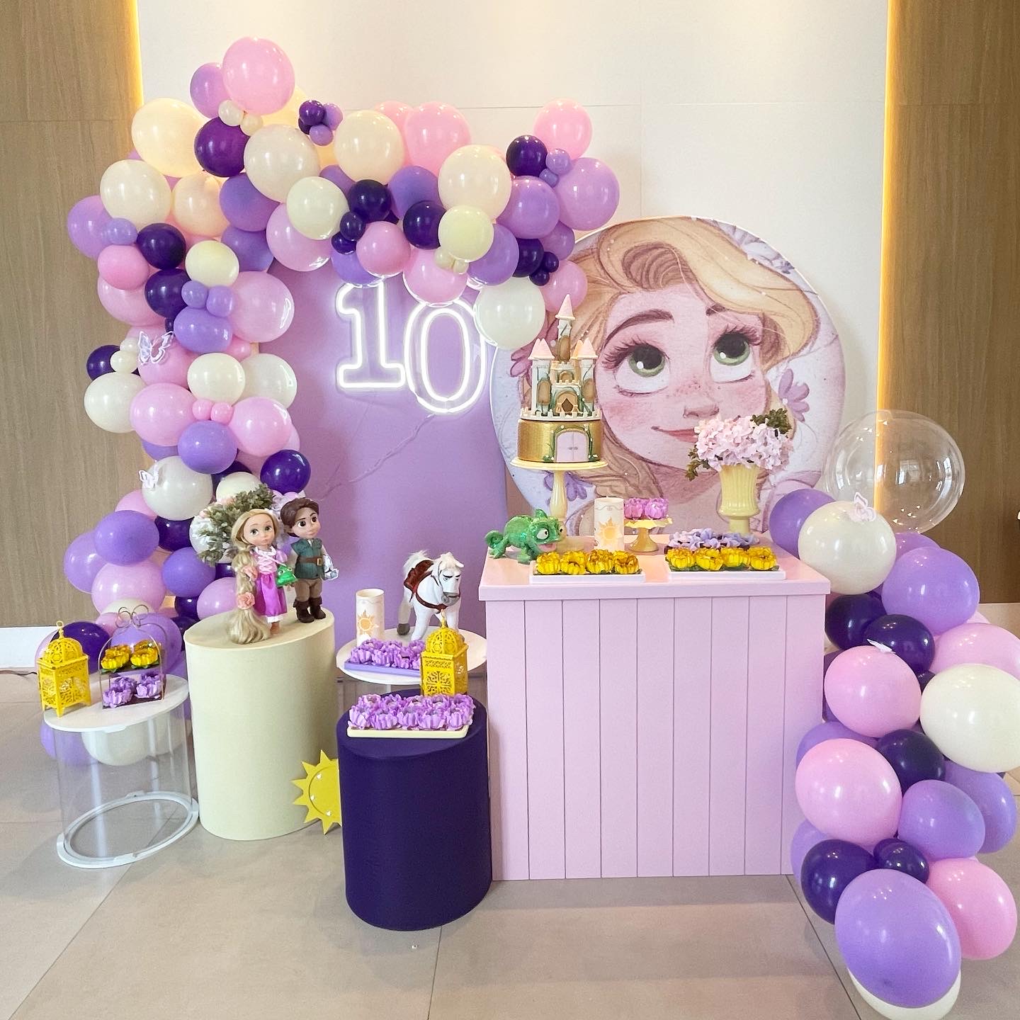 tema rapunzel aniversário
