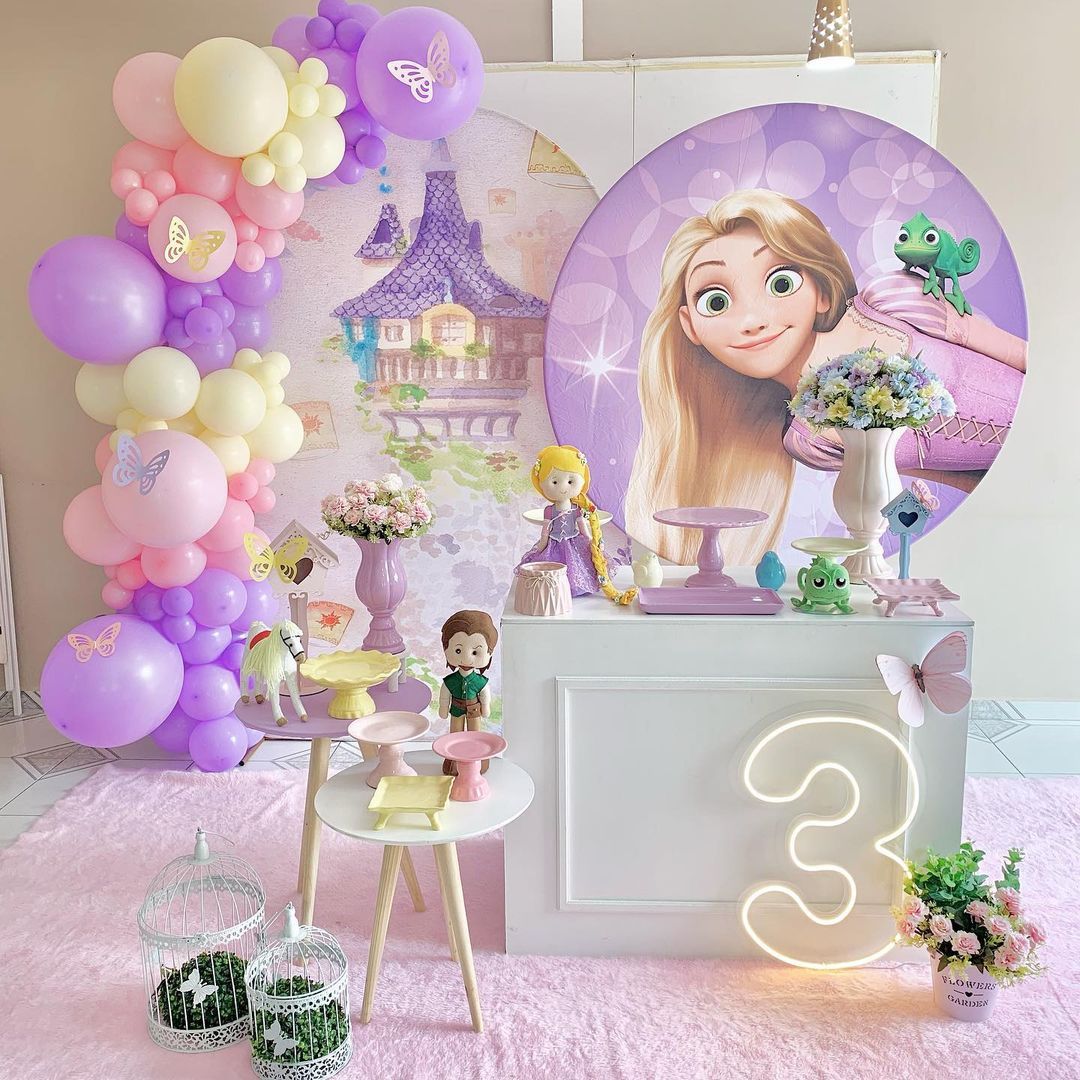 tema rapunzel aniversário